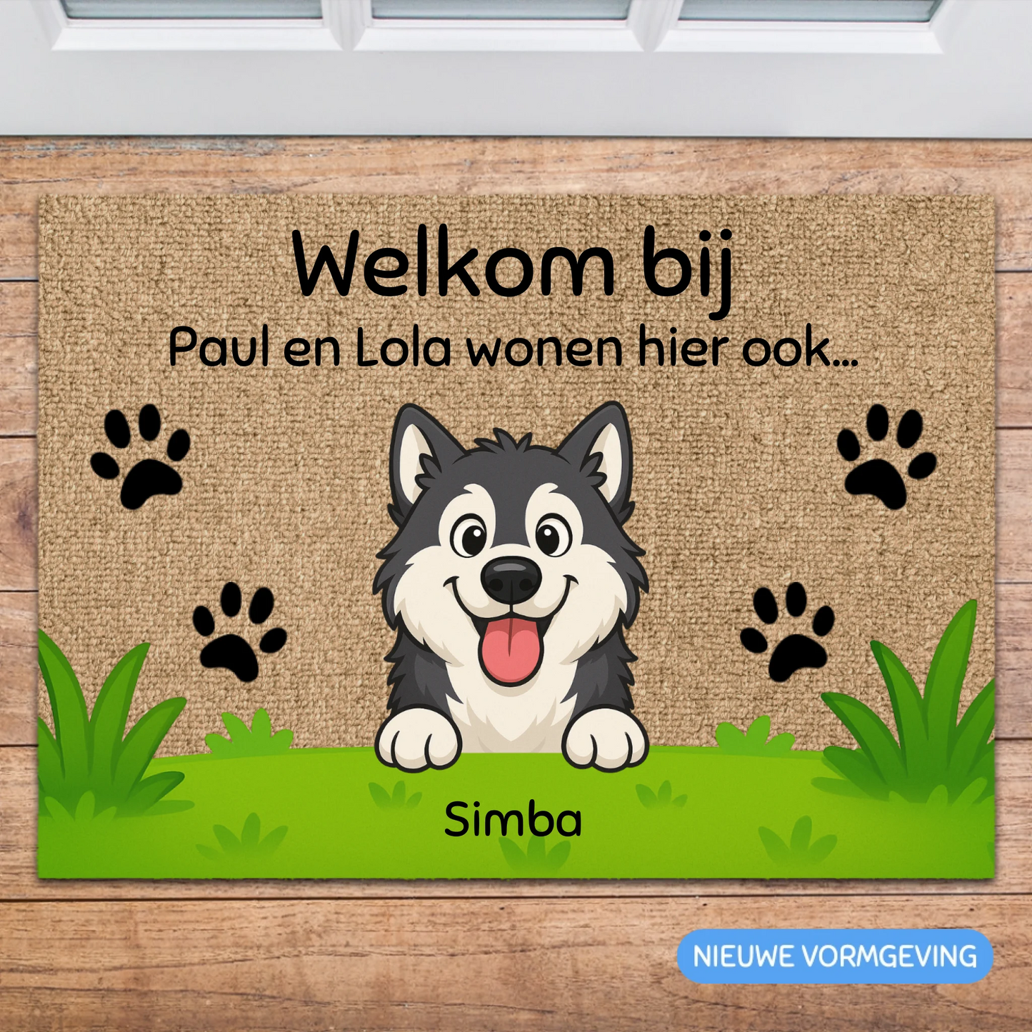 Gepersonaliseerde deurmat