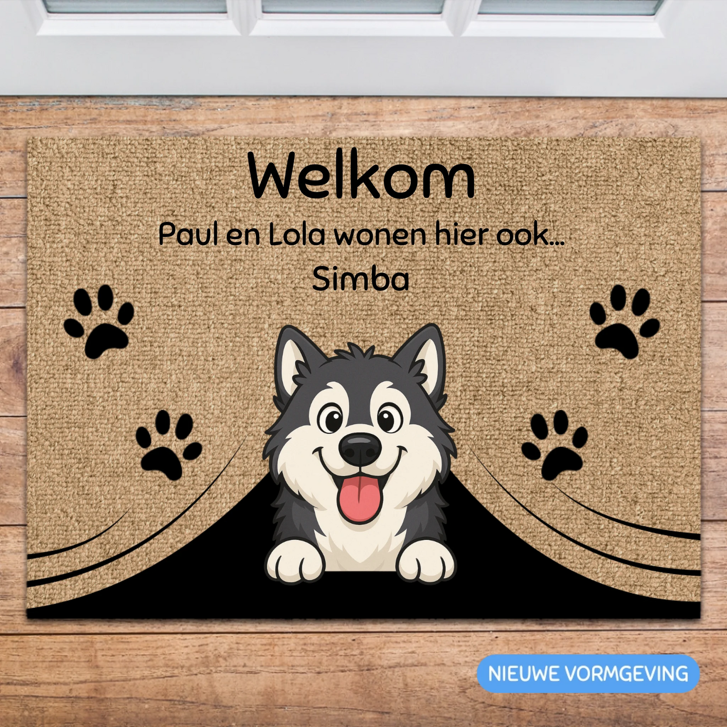 Gepersonaliseerde deurmat