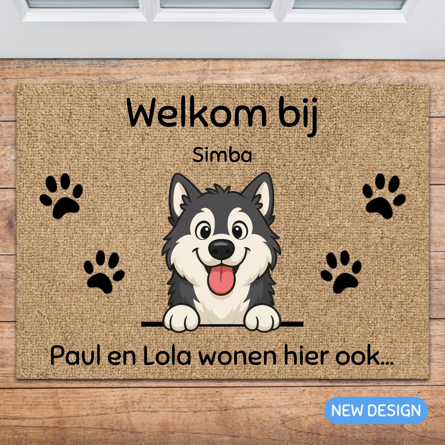 Gepersonaliseerde deurmat