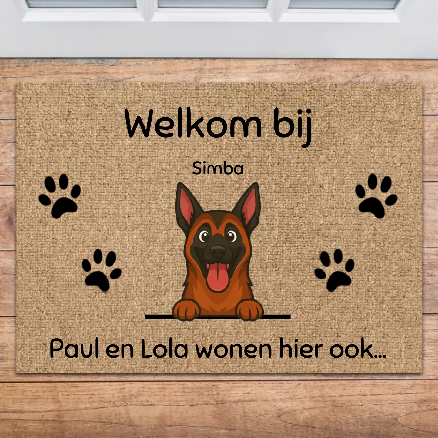 Gepersonaliseerde deurmat