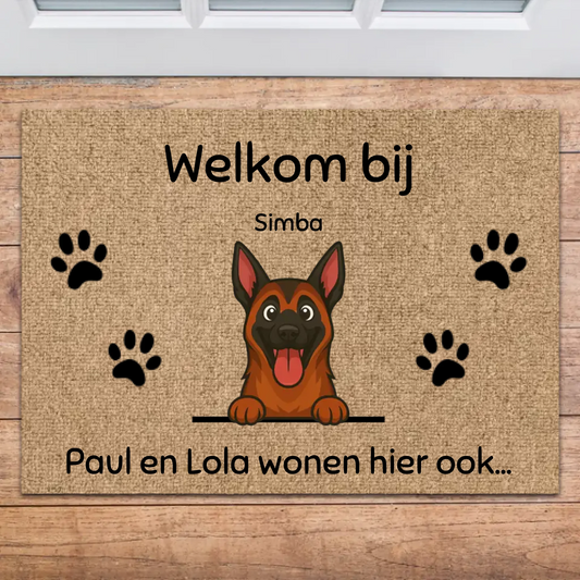 Gepersonaliseerde deurmat